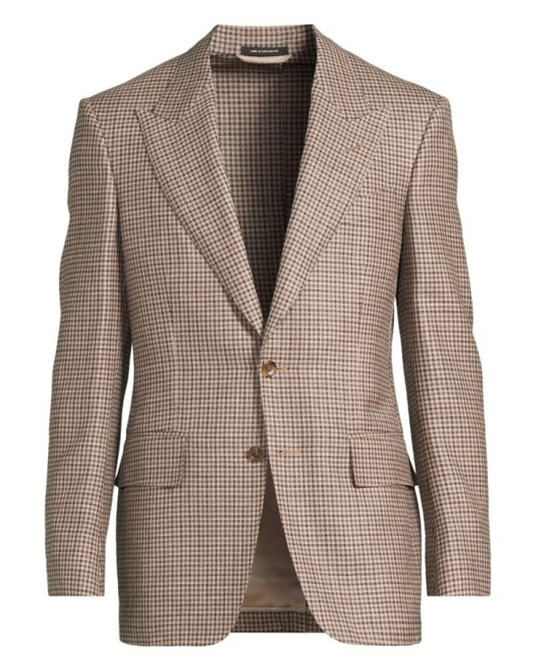 Blazer jdsg02 wool silk shelton cardigan jacket beige