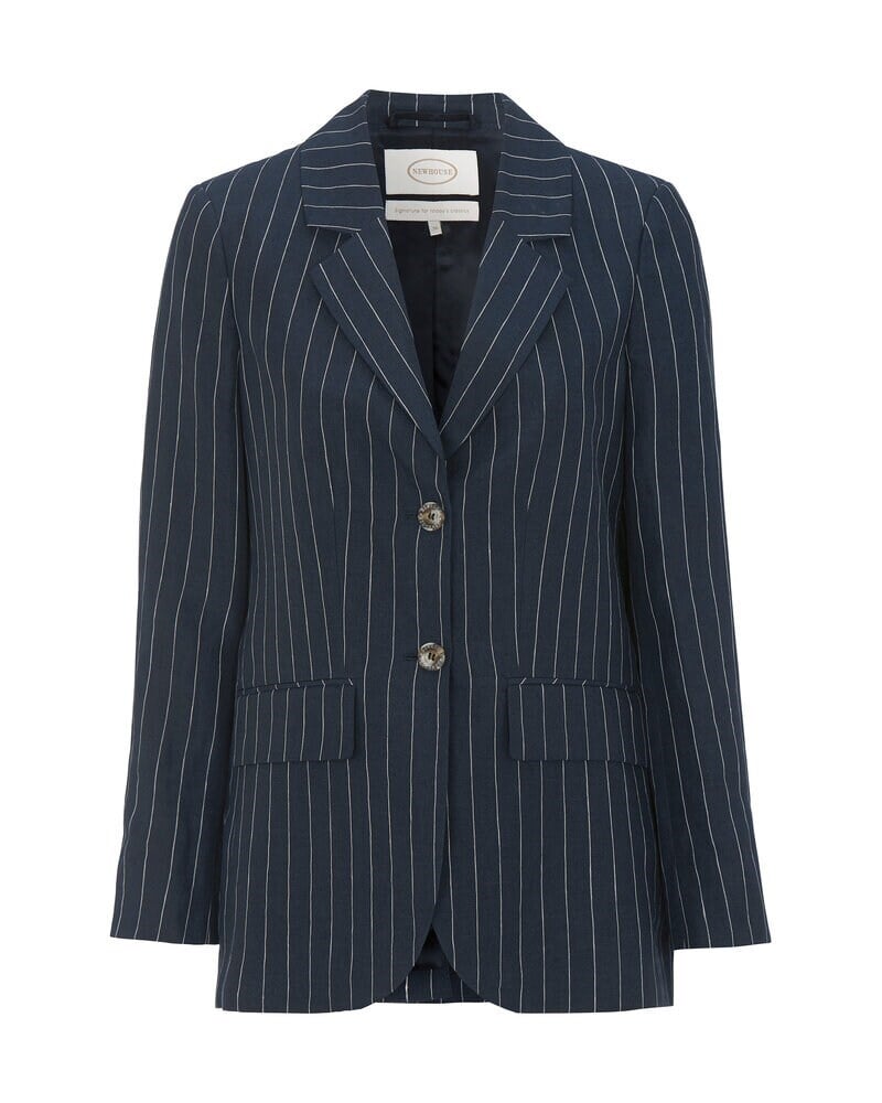 Blazer lycke pinstripe marinblå
