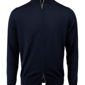 Cardigan hel zip marin