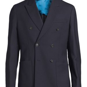 Dubbelknäppt kavaj twill navy Dubbelknäppt kavaj twill navy