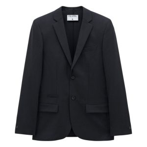 Enkelknäppt kavaj rick wool jacket black Enkelknäppt kavaj rick wool jacket black