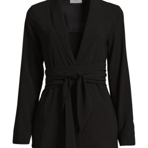 Kavaj elena wrap svart Kavaj elena wrap svart