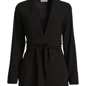Kavaj elena wrap svart Kavaj elena wrap svart