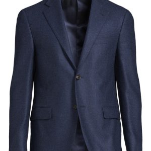 Kavaj flap pocket tweed blå Kavaj flap pocket tweed blå