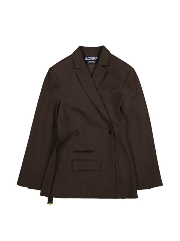 Kavaj la veste tibau mörkbrun