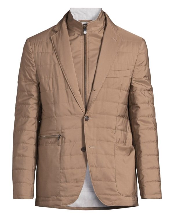 Kavaj quilted brown