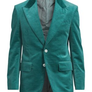 Kavaj shelton ridged velvet peacock green Kavaj shelton ridged velvet peacock green