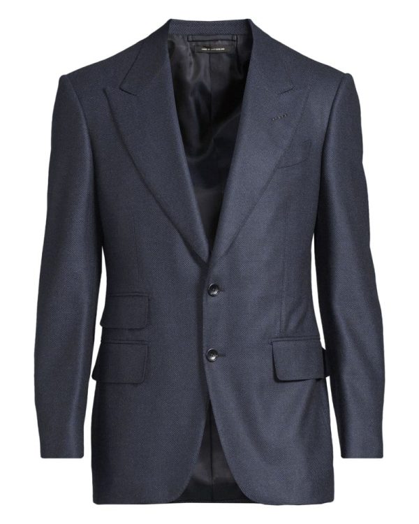 Kavaj shelton sharkskin marin
