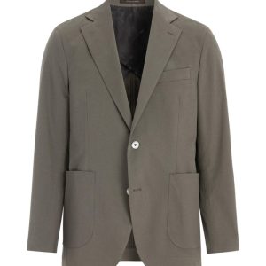 Regular fit bomullskavaj army green Regular fit bomullskavaj army green