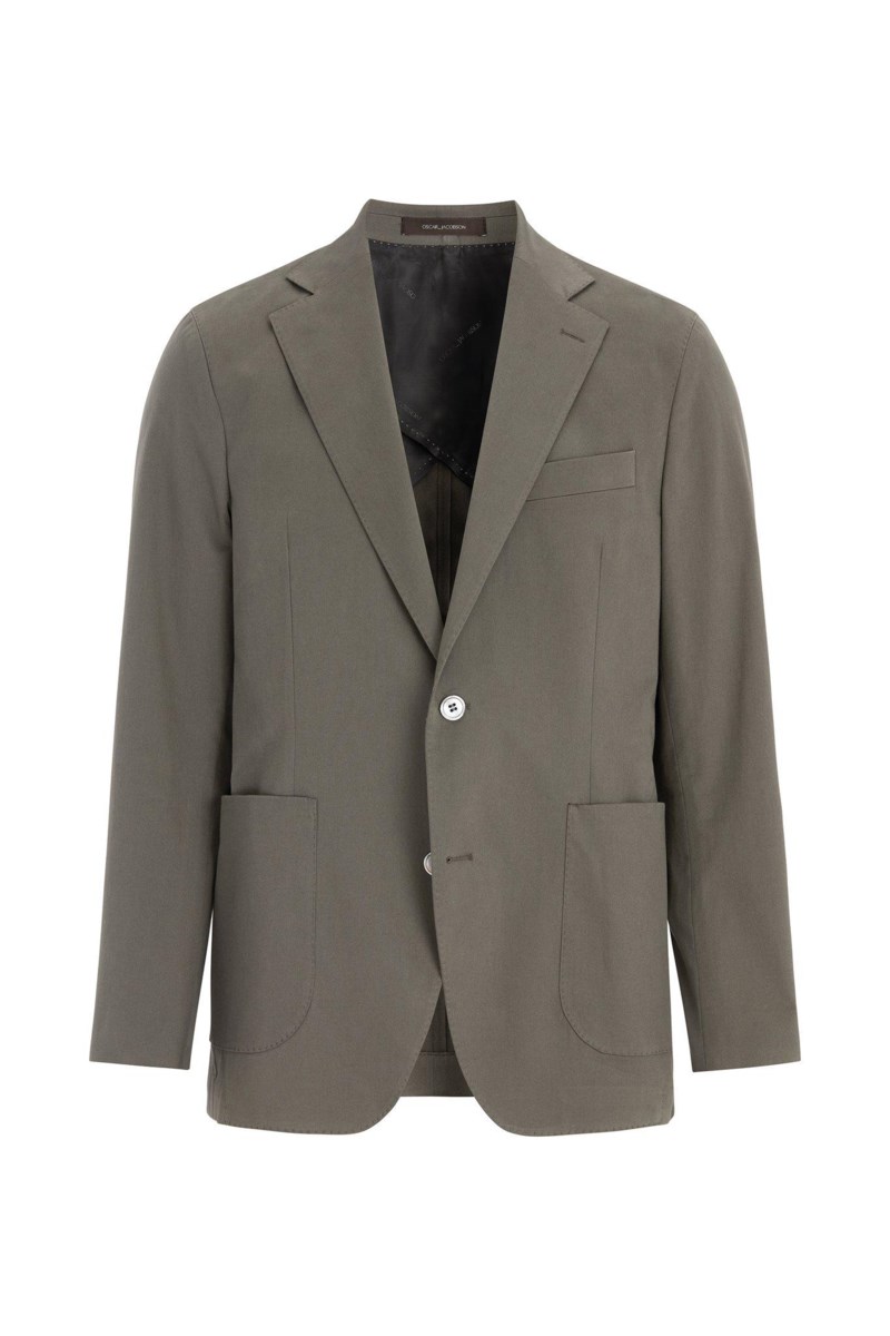 Regular fit bomullskavaj army green