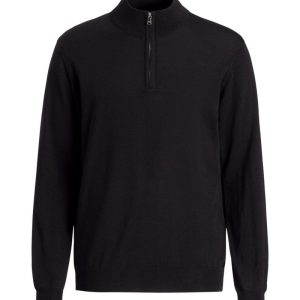 Regular fit half zip tröja extra fine merinoull night blue Regular fit half zip tröja extra fine merinoull night blue