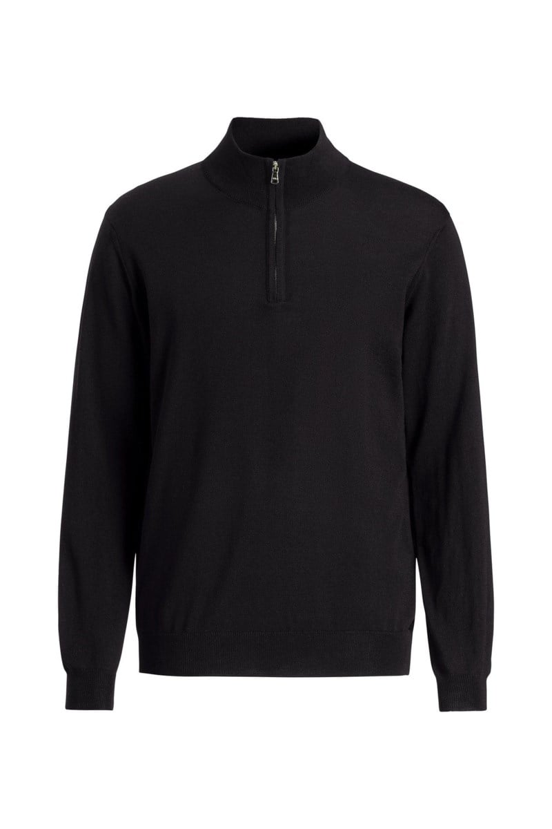 Regular fit half zip tröja extra fine merinoull night blue