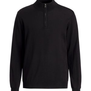 Regular fit half zip tröja extra fine merinoull night blue Regular fit half zip tröja extra fine merinoull night blue