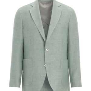 Regular fit hempwool kavaj laurel green Regular fit hempwool kavaj laurel green