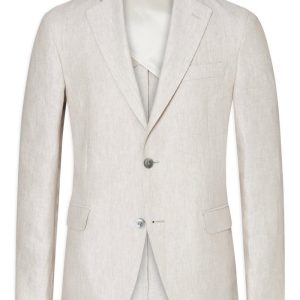 Regular fit linnekavaj white grass Regular fit linnekavaj white grass