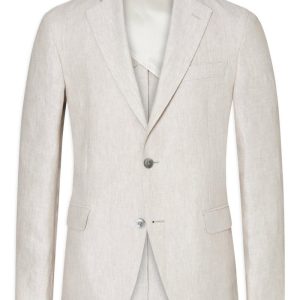 Regular fit linnekavaj white grass Regular fit linnekavaj white grass