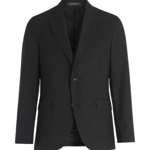 Regular fit microstructure kavaj black Regular fit microstructure kavaj black