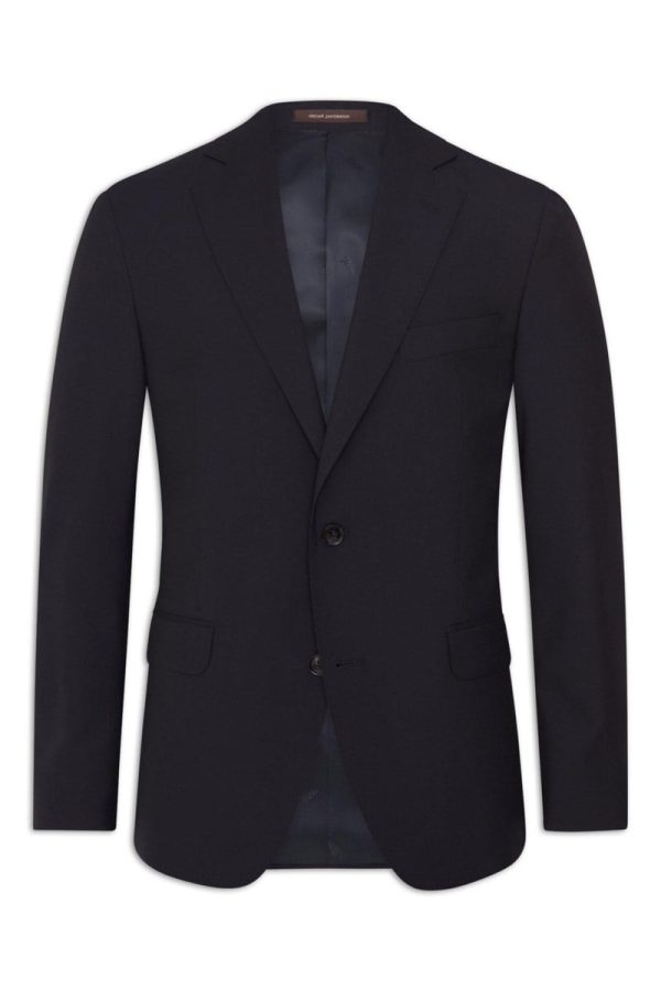 Regular fit microstructure kavaj navy