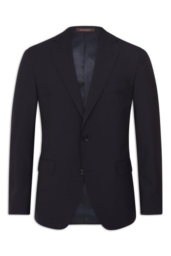 Regular fit microstructure kavaj navy