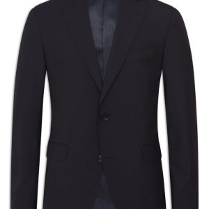 Regular fit microstructure kavaj navy Regular fit microstructure kavaj navy