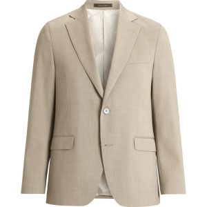 Regular fit microstructure kavaj nubuck beige Regular fit microstructure kavaj nubuck beige