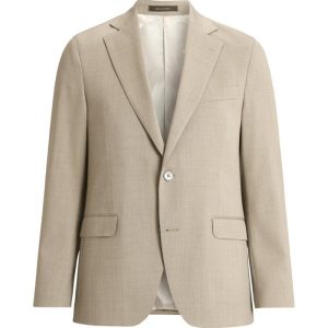 Regular fit microstructure kavaj nubuck beige Regular fit microstructure kavaj nubuck beige