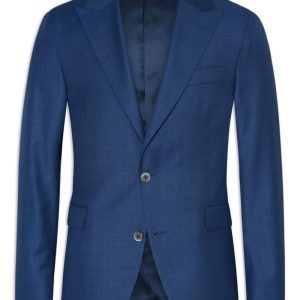 Regular fit microstructure kavaj twilight blue