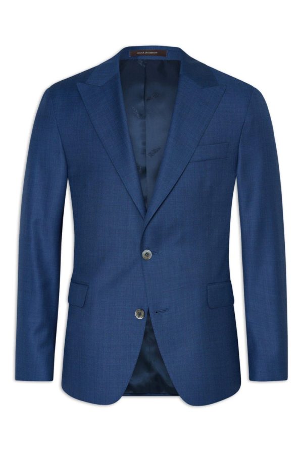 Regular fit microstructure kavaj twilight blue
