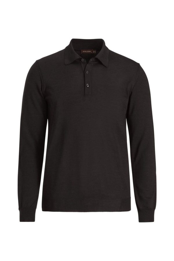 Regular fit piké extra fine merinoull night blue