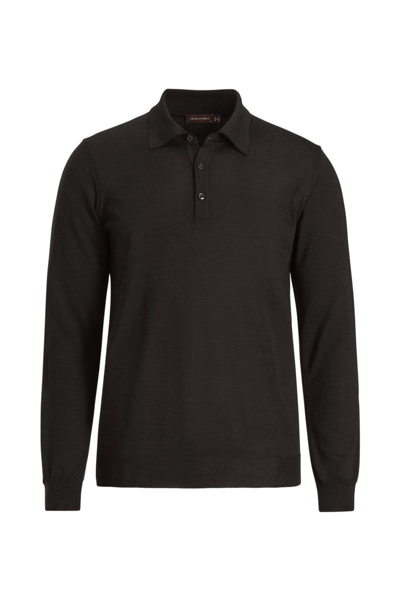 Regular fit piké extra fine merinoull night blue