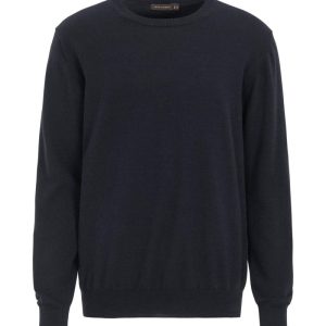 Regular fit rundhalsad tröja bomull-kashmir night blue Regular fit rundhalsad tröja bomull-kashmir night blue