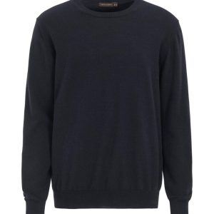 Regular fit rundhalsad tröja bomull-kashmir night blue Regular fit rundhalsad tröja bomull-kashmir night blue