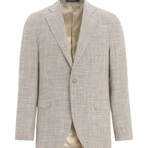Regular fit strukturerad bomullskavaj almond beige Regular fit strukturerad bomullskavaj almond beige