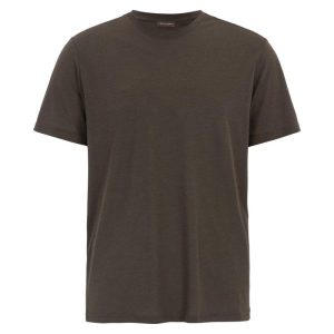 Regular fit t-shirt tencel-bomull brown elk