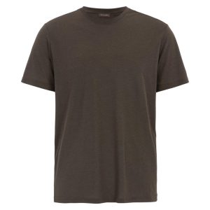 Regular fit t-shirt tencel-bomull brown elk