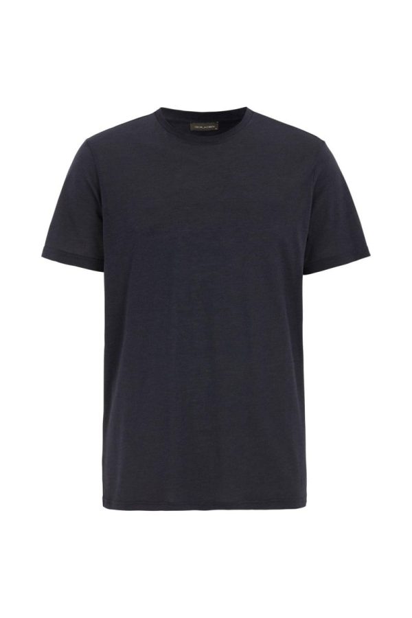 Regular fit t-shirt tencel-bomull night blue