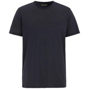 Regular fit t-shirt tencel-bomull night blue
