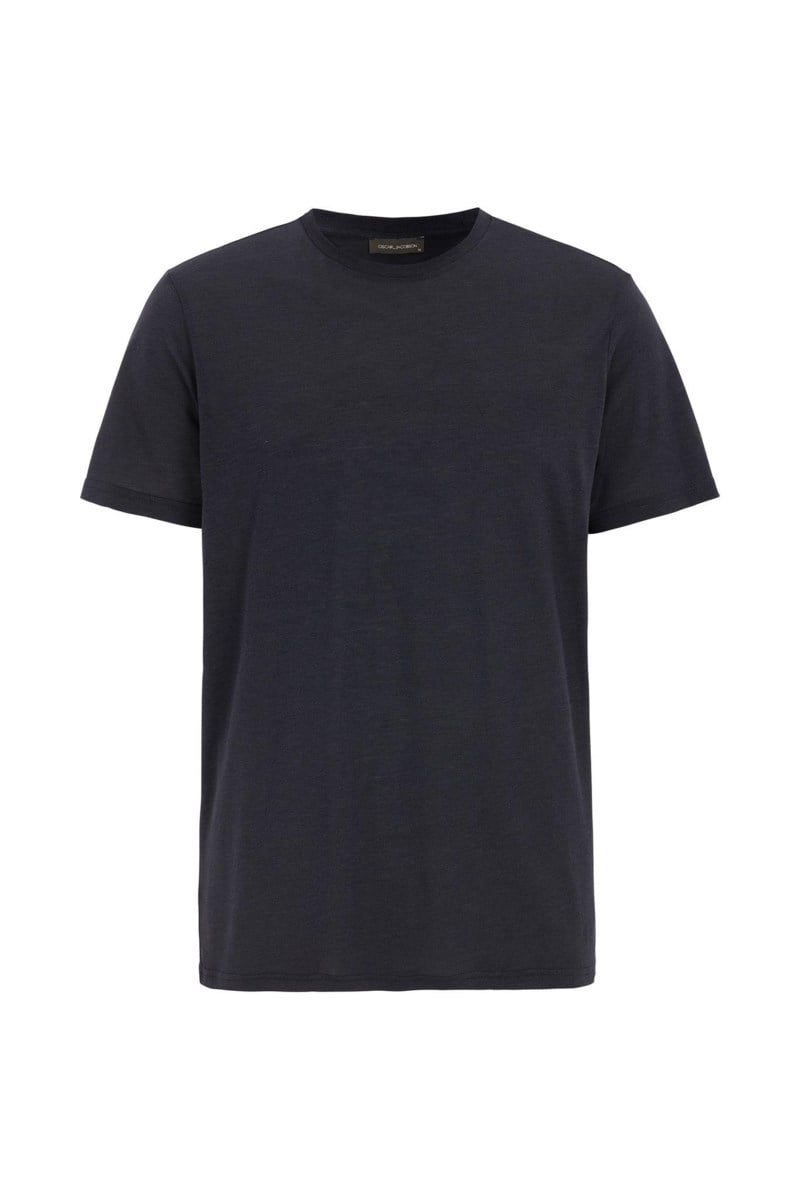 Regular fit t-shirt tencel-bomull night blue