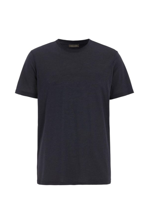 Regular fit t-shirt tencel-bomull night blue