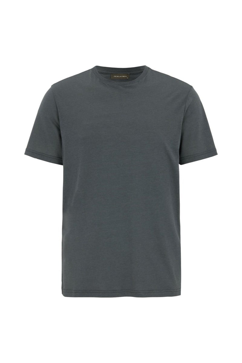 Regular fit t-shirt tencel-bomull sfumato green