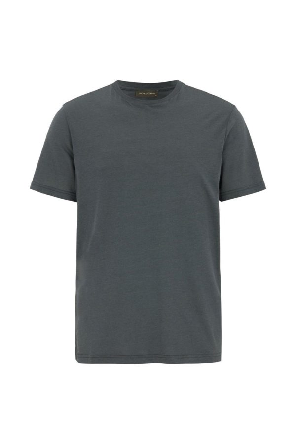 Regular fit t-shirt tencel-bomull sfumato green