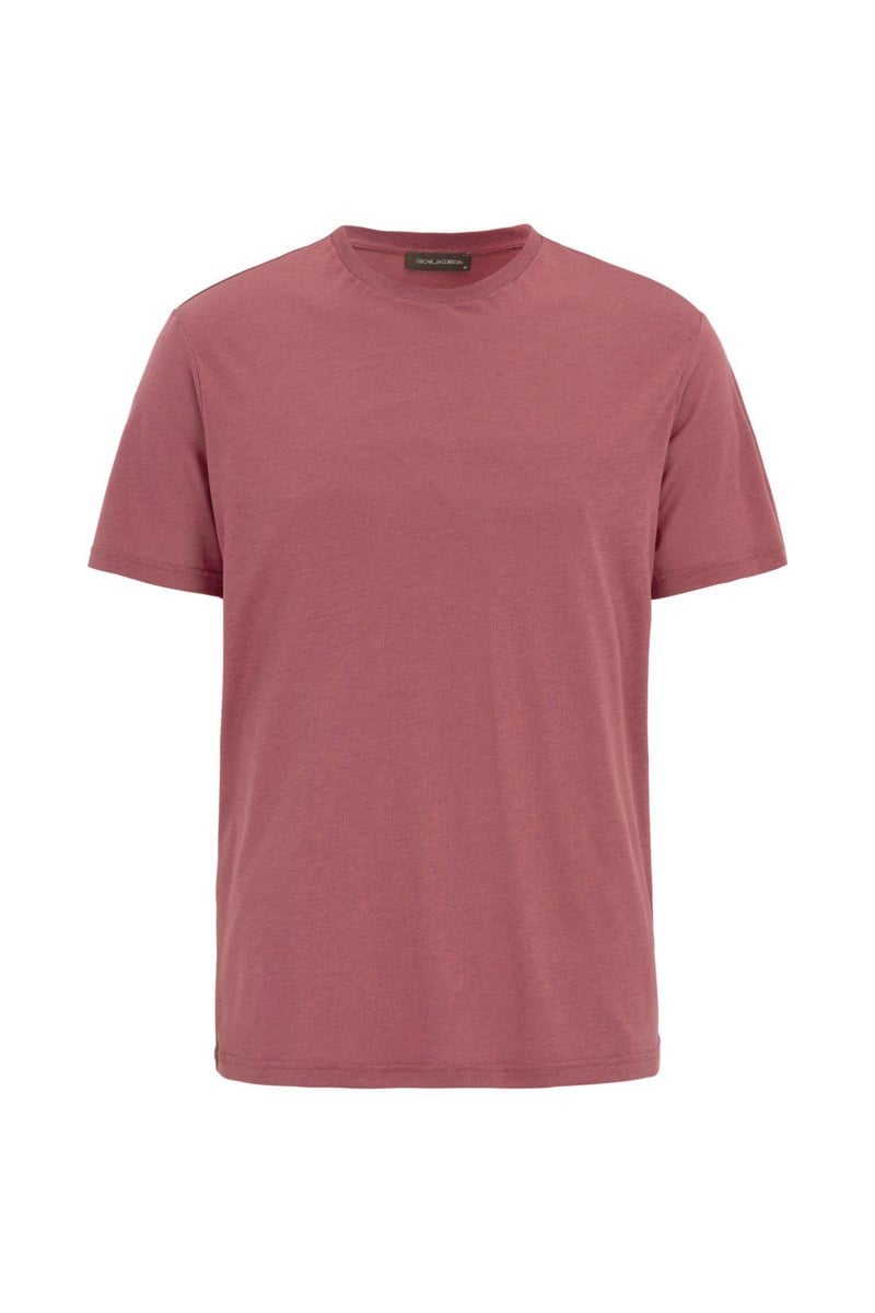 Regular fit t-shirt tencel-bomull wild red