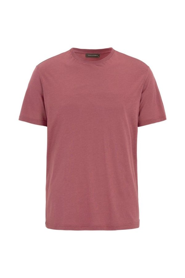 Regular fit t-shirt tencel-bomull wild red
