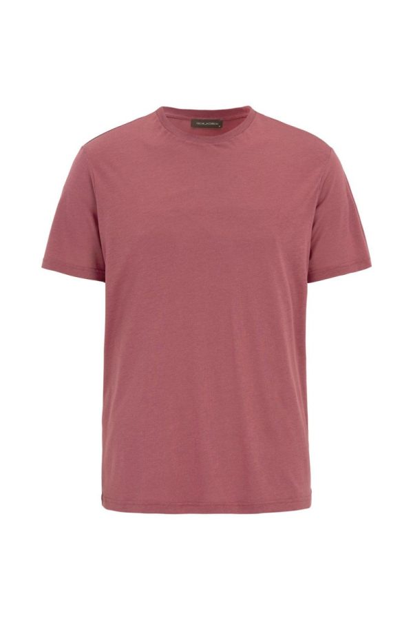 Regular fit t-shirt tencel-bomull wild red