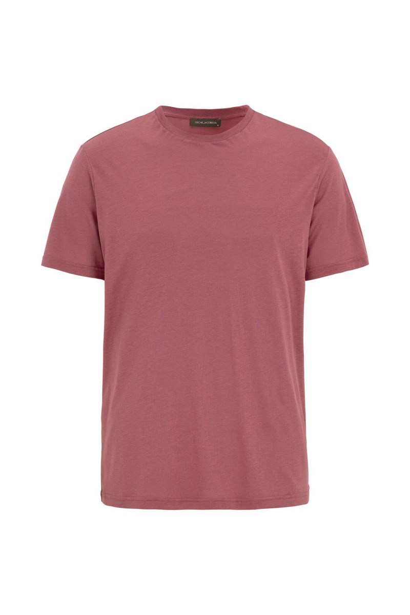 Regular fit t-shirt tencel-bomull wild red