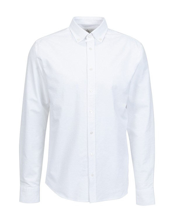Skjorta boston oxford regular fit vit