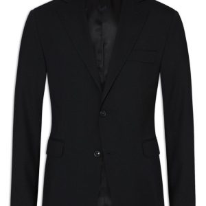Slim fit microstructure kavaj black Slim fit microstructure kavaj black
