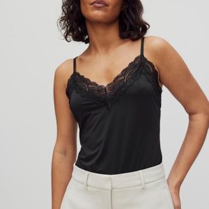 Stockh lm Linda camisole top Toppar BLACK Dam L Stockh lm Linda camisole top Toppar BLACK Dam L