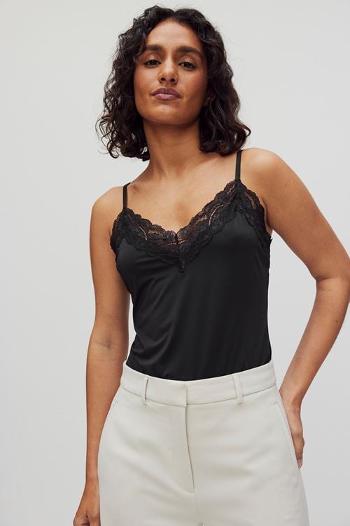 Stockh lm Linda camisole top Toppar BLACK Dam M
