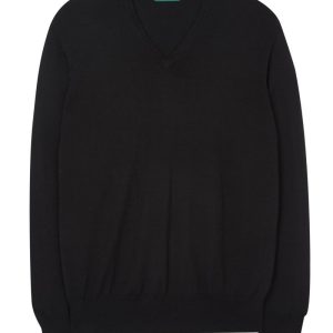 Tröja v-hals millbrook black